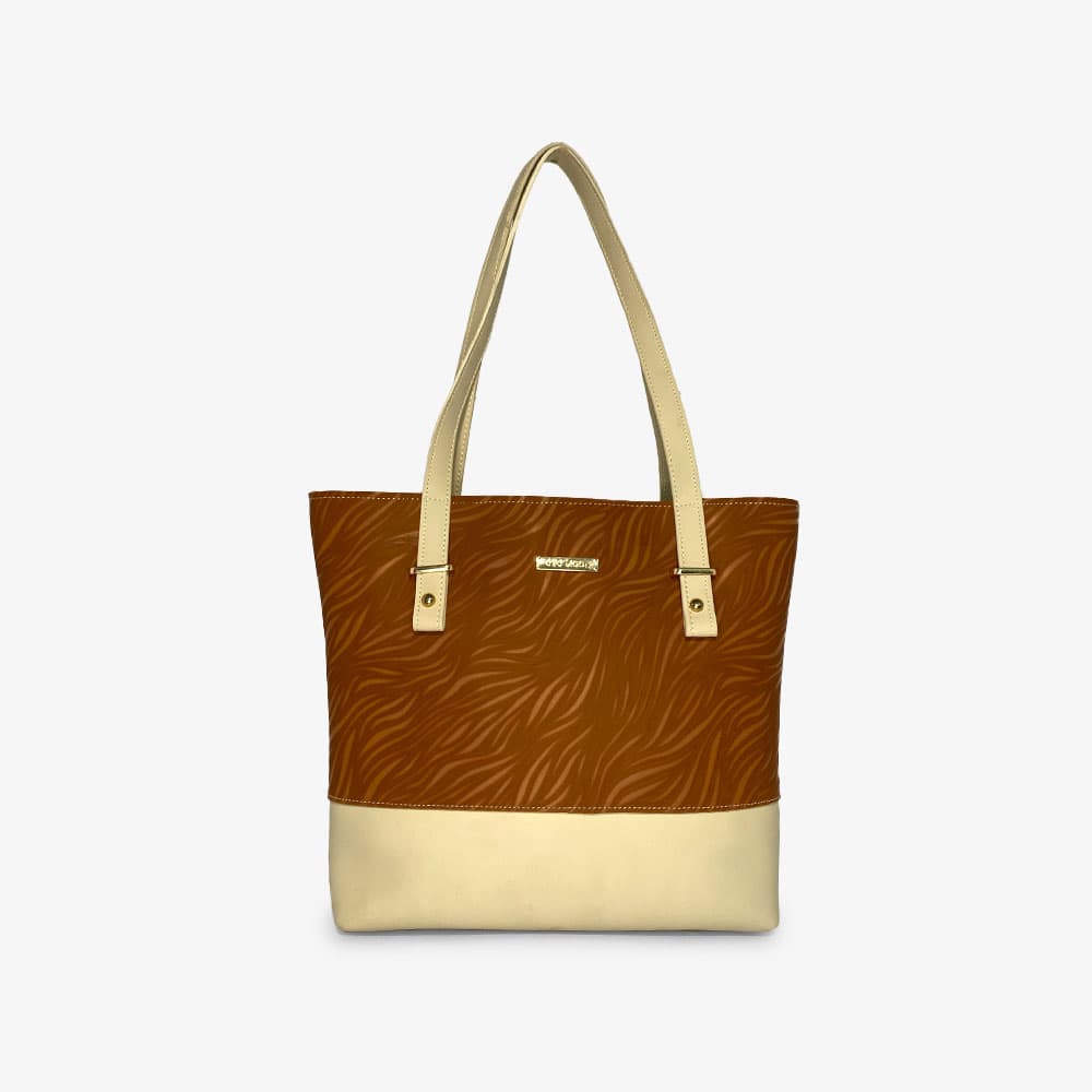 Color Blocked Brown Skin