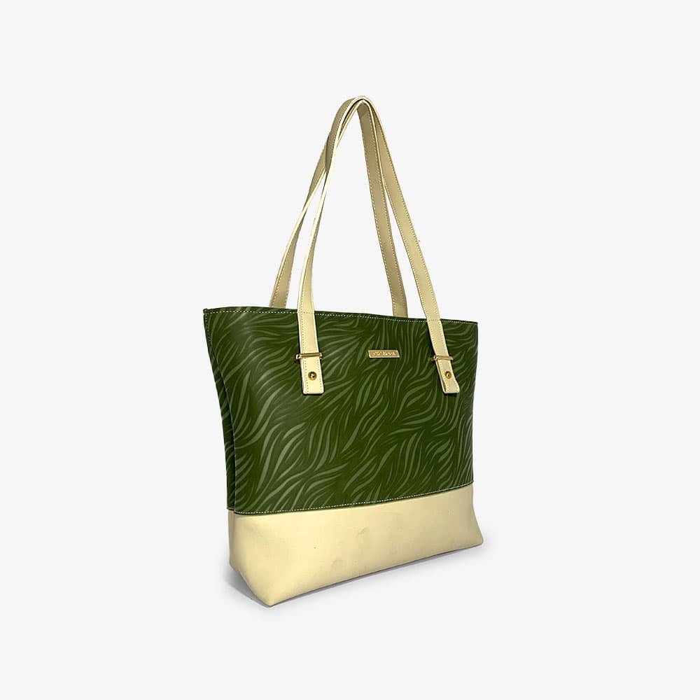 Color Blocked Green White