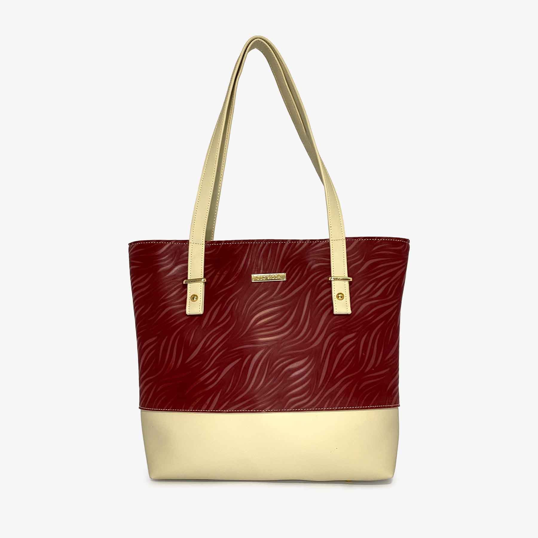 Color Blocked Maroon White