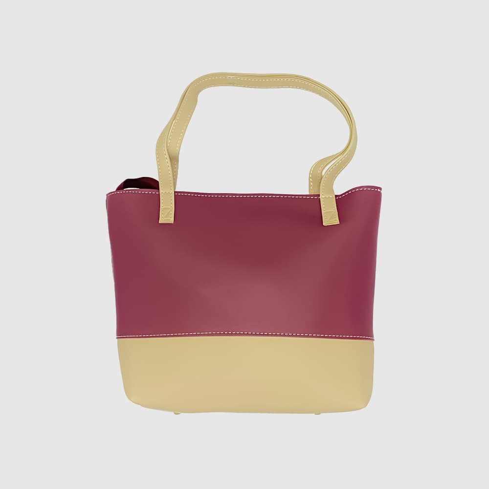 Zenve Set of 3 Tote Bag Maroon & Gray