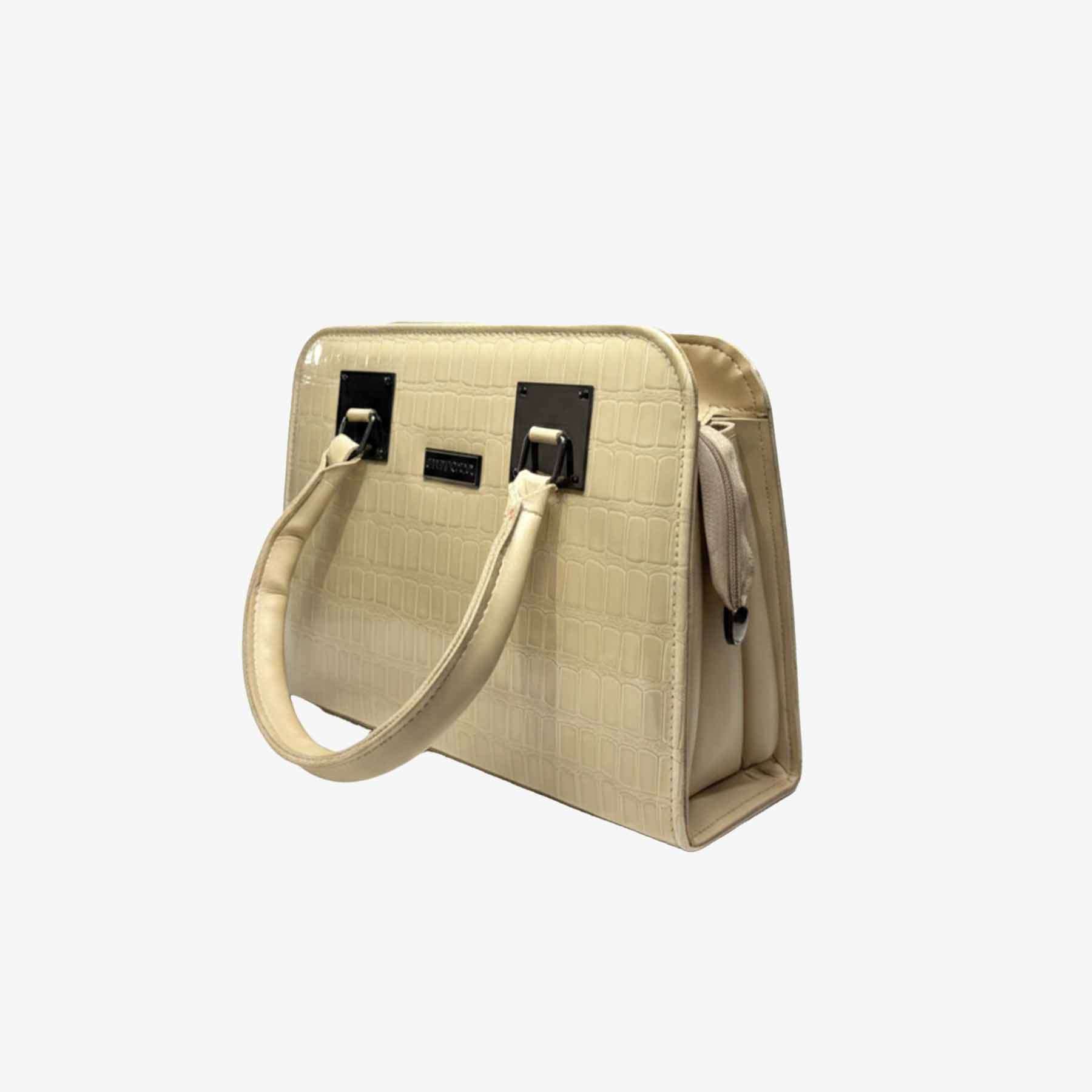 Zenve Crocodile Pattern Ivory