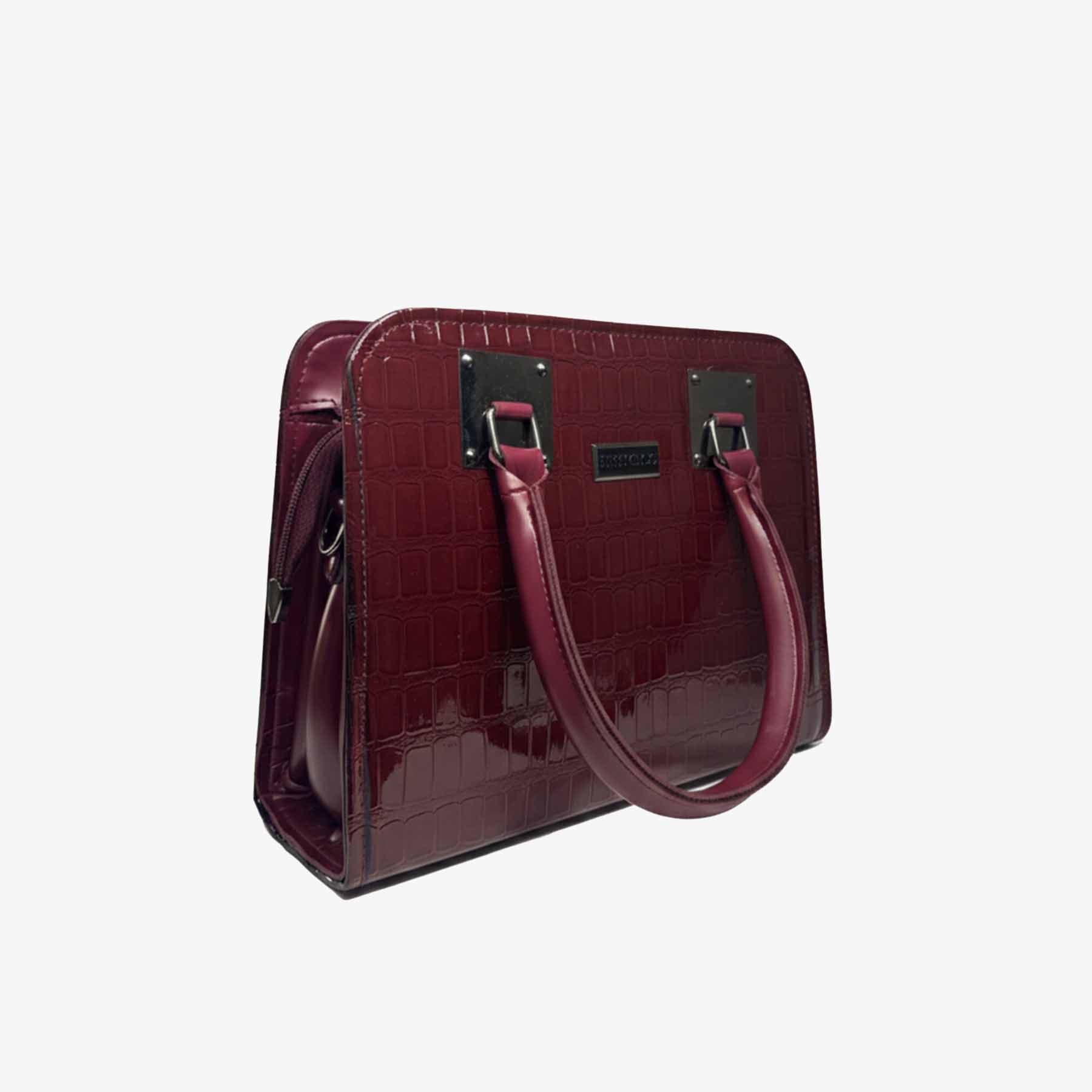 Zenve Crocodile Pattern maroon