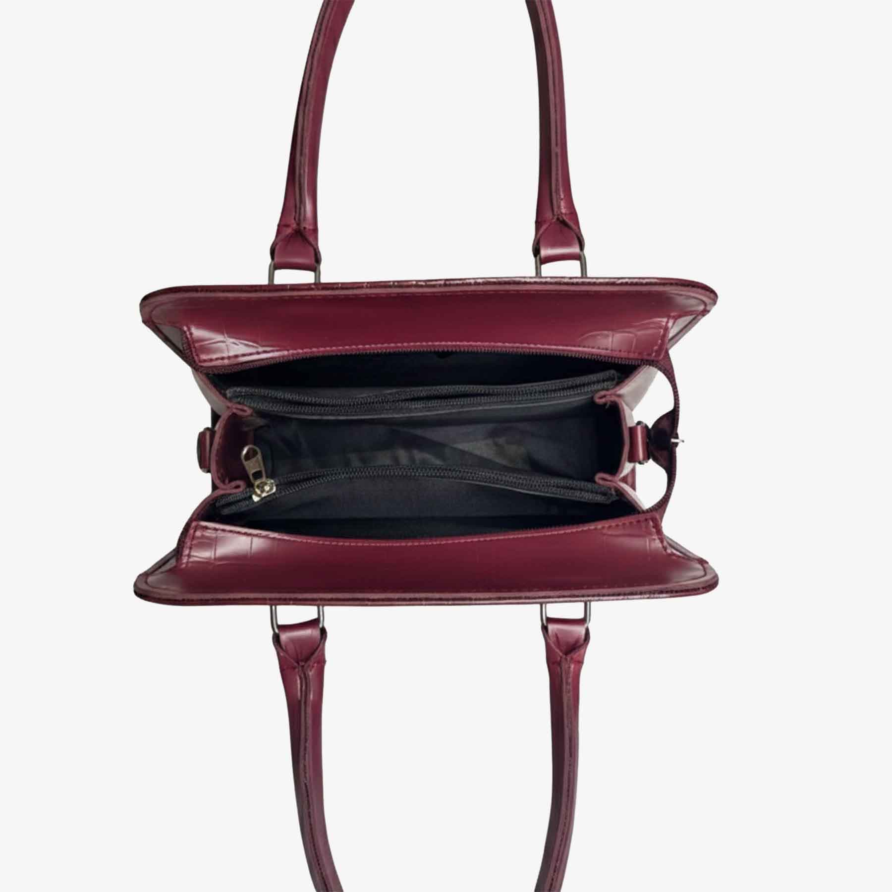 Zenve Crocodile Pattern maroon