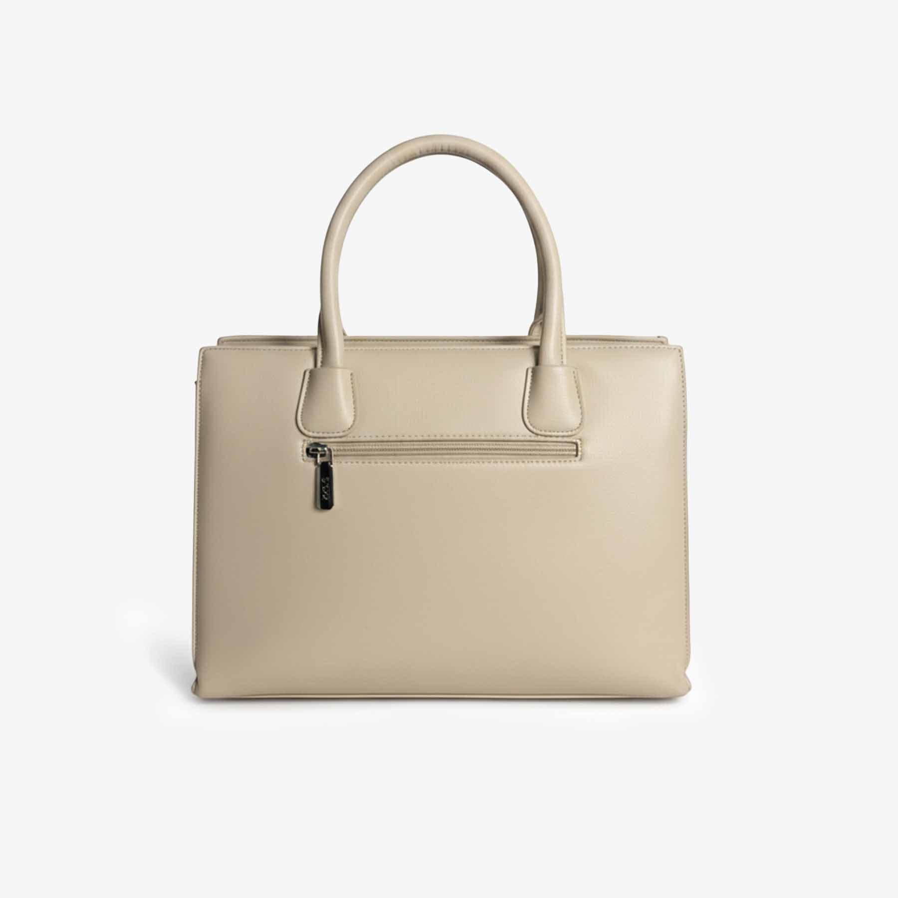 Zenve Imported Structured Bag Beige