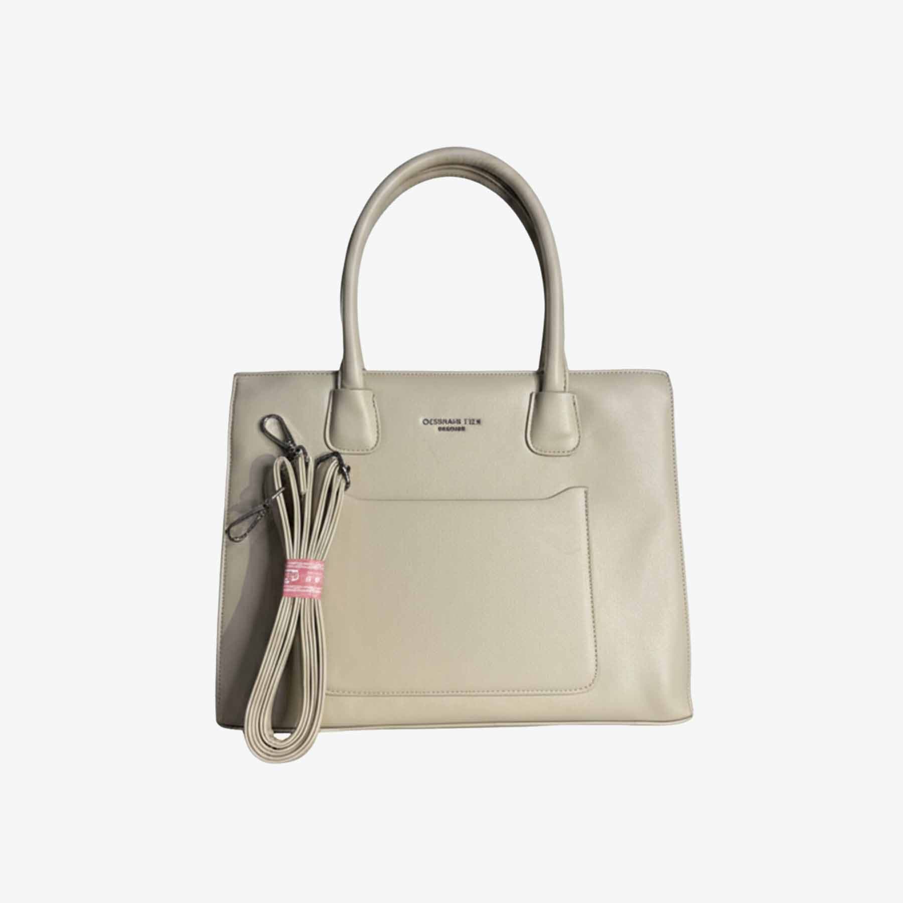 Zenve Imported Structured Bag Beige