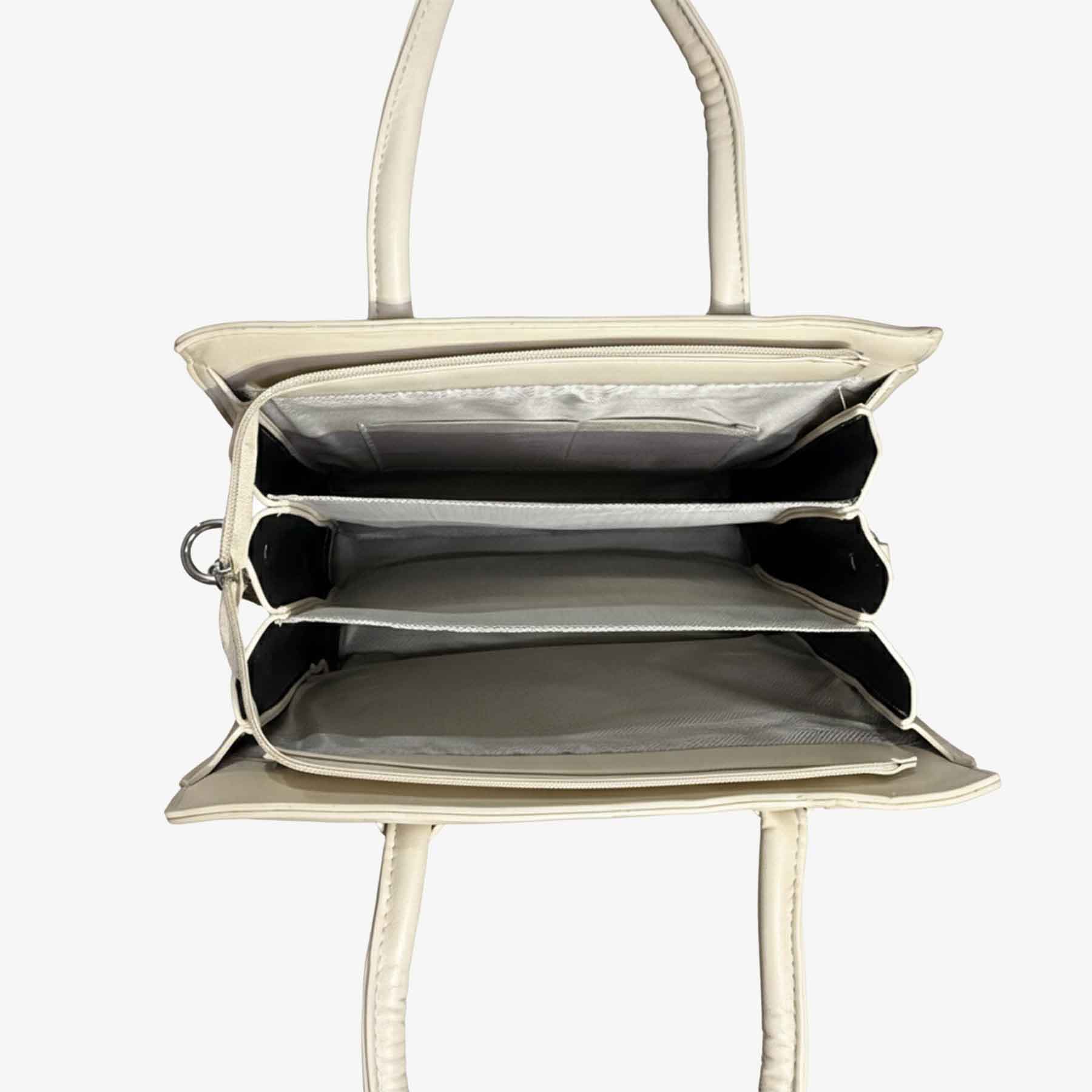 Zenve Imported Structured Bag Beige