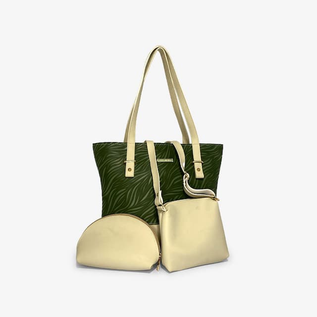 Color Blocked Green White