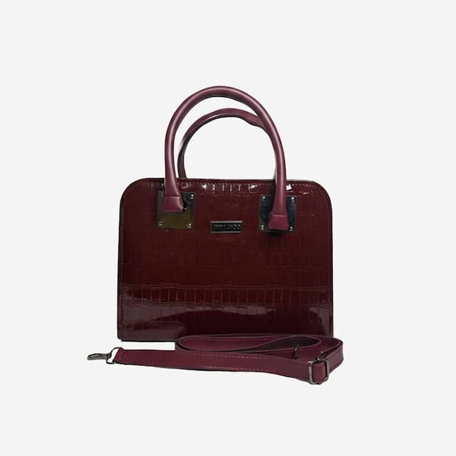 Zenve Crocodile Pattern maroon