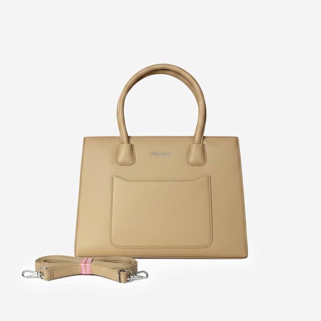 Zenve Imported Structured Bag khaki