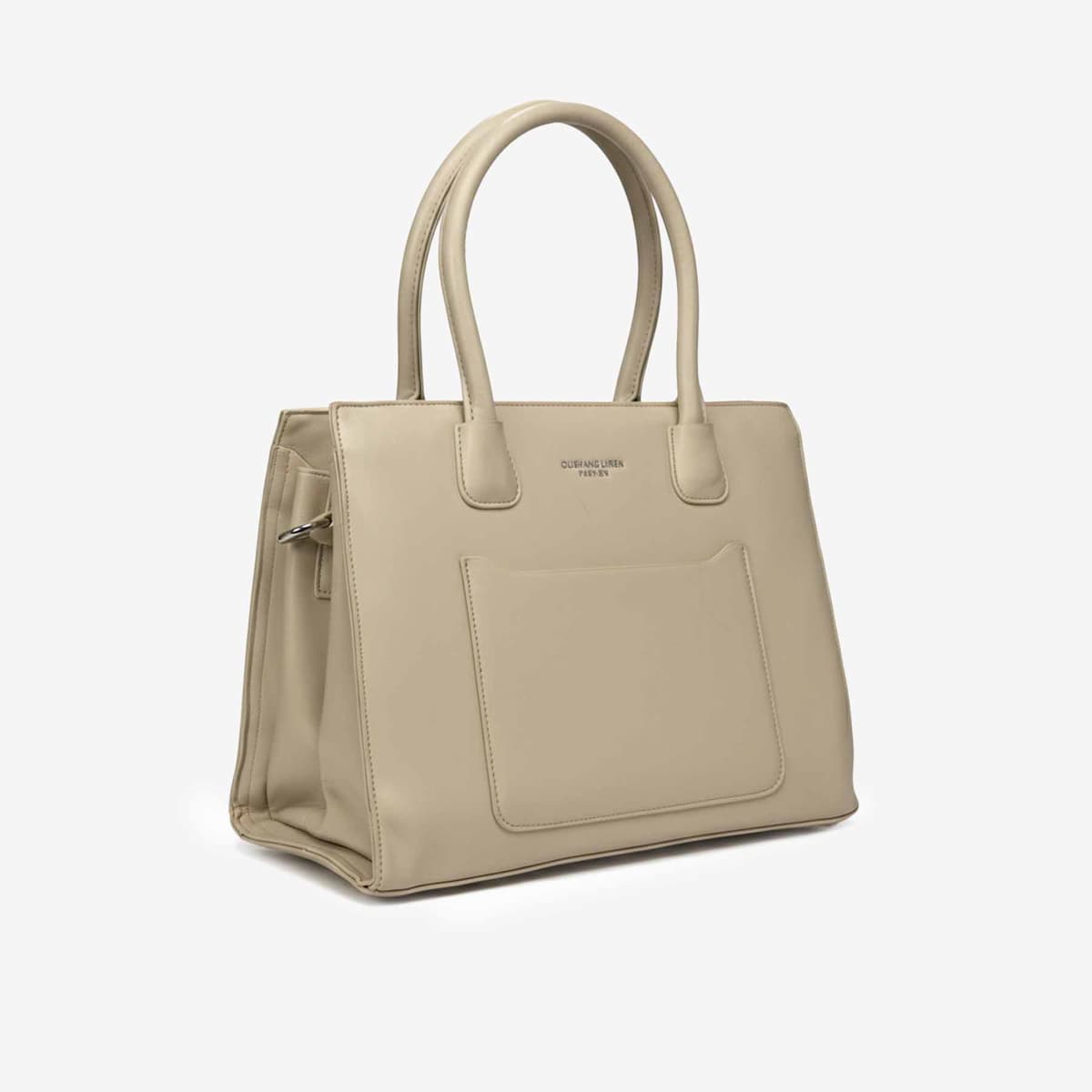Zenve Imported Structured Bag Beige