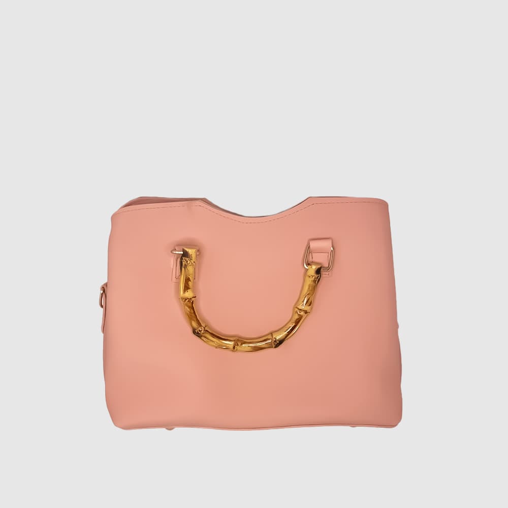 Bamboo Handle Purse Pink Bamboo Handle Purse Pink